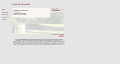 Desktop Screenshot of osteopathie-parkstrasse.de