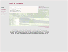 Tablet Screenshot of osteopathie-parkstrasse.de